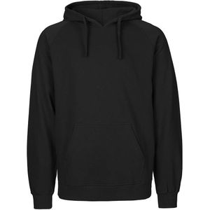Neutral Bio-Unisex-Hoodie ""Tiger Cotton"" mit gebürstetem Fleece, black, Gr. XS