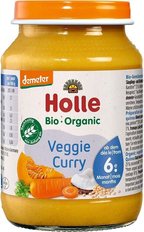 Holle Bio-Veggie Curry, ab 6. Monat, Beikost, 190 g