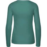Neutral Bio-Damen-Langarmshirt mit Rundhalsaussschnitt teal, Gr. S