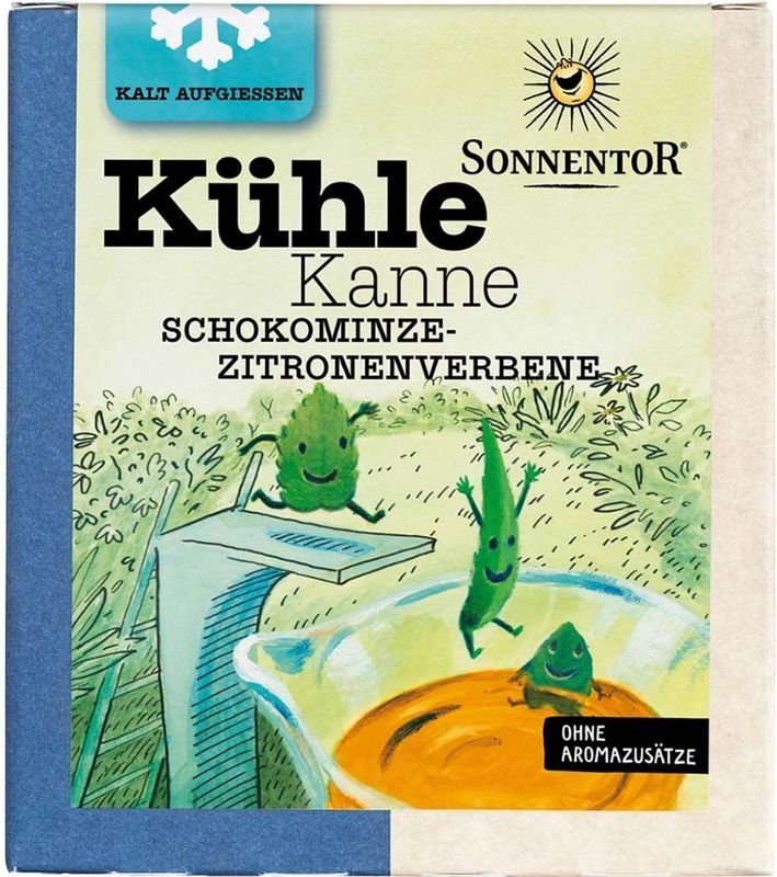Sonnentor Bio-Kräutermischung 'Kühle Kanne' Schokominze-Zitronenverbene, 16 Stk.