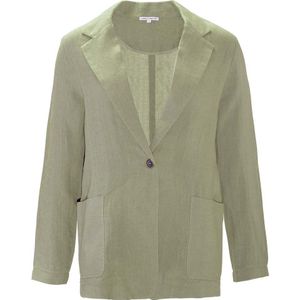 Living Crafts Damen-Jacke ""TOKESSA"" mit Vordertaschen, sage, Gr. 42
