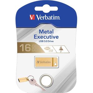 Verbatim USB-Stick ""Metal Executive"" Premium Gold Edition, USB 3.0, 16 GB