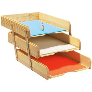 Briefablage Holz KLASSIK 3-fach
