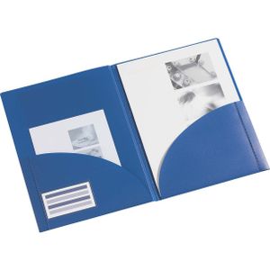 Angebotsmappe für A4 blau PP