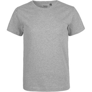 Neutral Bio-Kinder-T-Shirt mit Rundhalsausschnitt, sport grey, Gr. 152/158