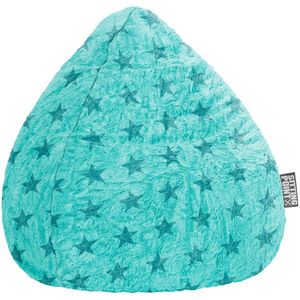 Sitzsack ""fluffy stars XL"", 70 x 110 cm, türkis