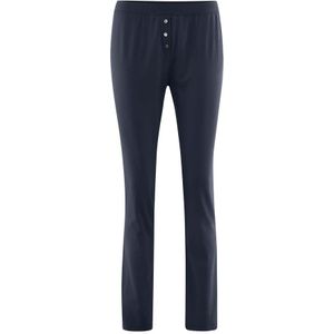 Living Crafts Bio-Damen-Schlafhose ""Carol"" mit Zierknöpfen, navy, Gr. L