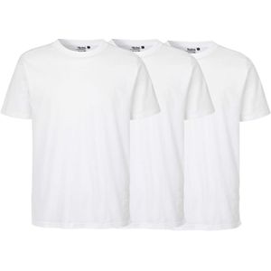Neutral 3er-Pack Bio-Unisex-T-Shirt mit Rundhalsausschnitt, weiß, Gr. S
