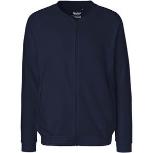 Neutral Bio-Unisex-Jacke mit Seitentaschen, navy, Gr. S
