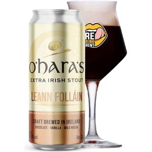 O'Hara's Leann Folláin Extra Stout blik 44cl