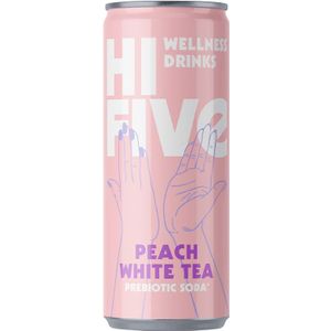 Hi-Five Wellness Drinks Peach Organic blik 25cl