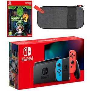 Nintendo Switch (neonblauw/neonrood) Luigi's Mansion 3-bundel