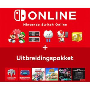 Nintendo Switch Online + Uitbreidingspakket-lidmaatschap