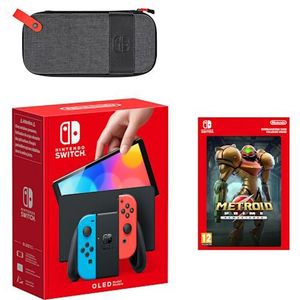 Bundel met Nintendo Switch - OLED-model (neonblauw/neonrood) Metroid Prime Remastered