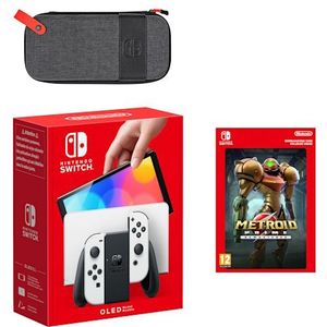 Bundel met Nintendo Switch - OLED-model (wit) Metroid Prime Remastered