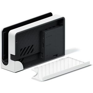 Witte achterkant (voor Nintendo Switch-houder met LAN-poort)