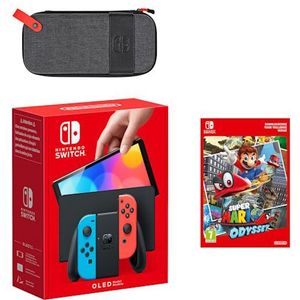 Nintendo Switch – OLED-model (neonblauw/neonrood)  Super Mario Odyssey-bundel