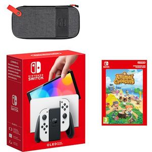 Nintendo Switch - OLED-model (wit) Animal Crossing: New Horizons-bundel