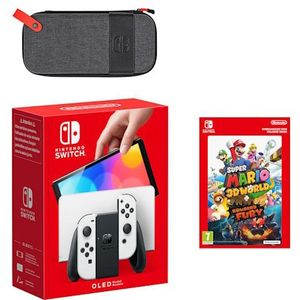 Nintendo Switch - OLED-model (wit) Super Mario 3D World + Bowser's Fury-bundel