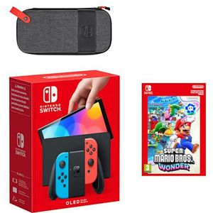 Nintendo Switch – OLED-model (neonblauw/neonrood)  Super Mario Bros. Wonder-bundel