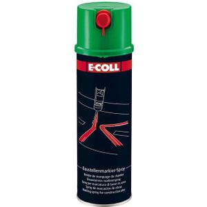 Bouwterrein-markeerspray spuitbus 500ml groen E-COLL