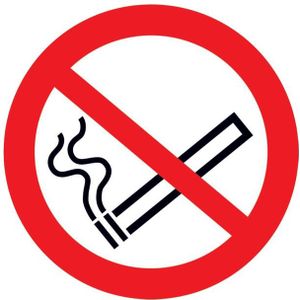 Roken verboden PVC-folie, zelfklevend