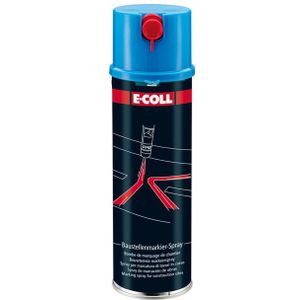 Bouwterrein-markeerspray spuitbus 500ml blauw E-COLL