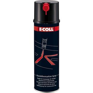 Bouwterrein-markeerspray spuitbus 500ml zwart E-COLL
