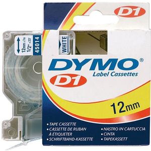 Lettertape D1 45014 blauw/wit 12mmx7m DYMO