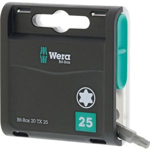 Bit-box 20H met 20st. bits T25x25mm Wera