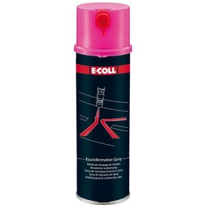 Bouwterrein-markeerspray spuitbus 500ml roze E-COLL
