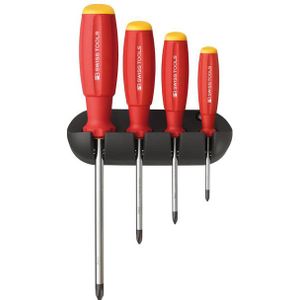 Schroevendraaierset 4-delig PH in wandhouder SwissGrip PB Swiss Tools