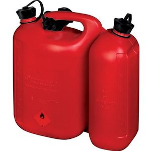 Dubbele jerrycan ECO 5,5+3L rood