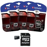 verbatim MicroSDHC geheugenkaart Class 10 met adapter, 16 GB