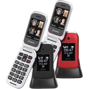 Olympia Senioren mobiele telefoon Janus met extra grote knoppen en geïntegreerde camera met flits