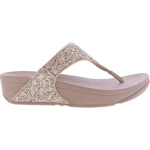 Fitflop Tm Dames Slippers | Goud | Synthetisch | Lulu glitter toe-thongs | 50058R241 | Gaborshoes