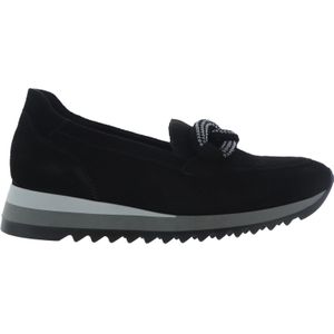 Gabor - Best Fitting - Dames Instappers - Zwart - Suède