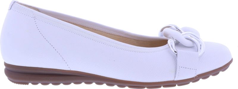 Gabor - Ballerina - Wit - Leer