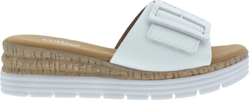 Gabor - 62.702.50 - Slippers - Wit - Leer