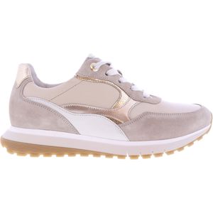Gabor - Dames Sneakers - Beige - Leer/Suède - Comfortabel