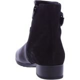 Gabor - Enkellaarsjes - Zwart - Leer - Hakje 25 mm - Brede Voetwijdte H