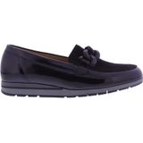 Gabor - Instappers - Zwart - Leer - Met Ketting Detail