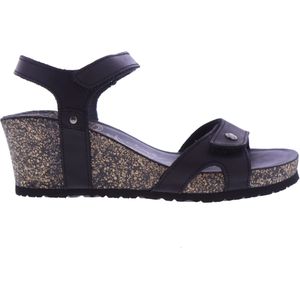 Panama Jack Dames Sandalen | Zwart | Leer | Julia Basics B1 Napa Grass | 51021A201 | Gaborshoes