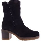 Gabor - 52.853.47 - Enkellaars - Zwart - Suède, Microvezel Binnenvoering, 20 cm Schacht, 5 cm Hakhoogte