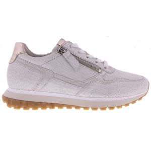 Gabor Dames Sneakers | Zilver | Leer | 46.378.80 | 55206S241 | Gaborshoes