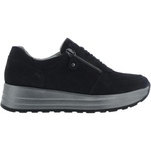 Waldlaufer Dames Sneakers | Zwart | Leer | 758008 189 001 | 55036A252 | Gaborshoes