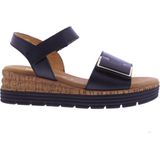 Gabor - Dames Sandalen - Zwart - Leer - Verstelbare Bandjes