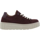 Gabor - Dames Sneakers - Bordeaux - Suède - Uitneembaar Voetbed