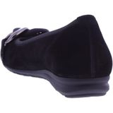 Gabor - Ballerina - Zwart - Suède - Leer