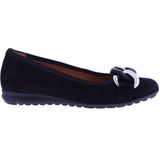 Gabor - Ballerina - Zwart - Suède - Leer